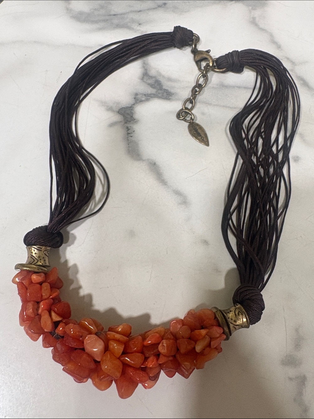 Water  Coral Bead Multi-strand Necklace Jewelry